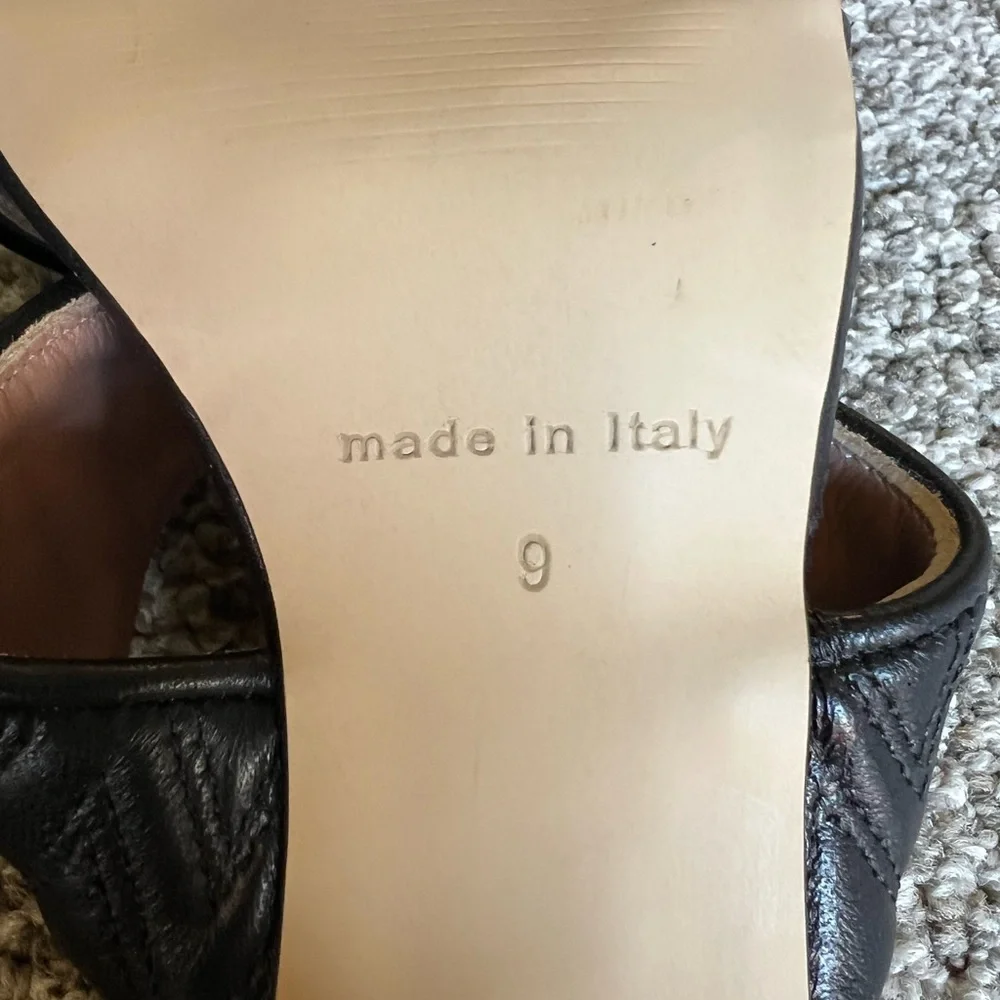 VALENTINO by MARIO VALENTINO Black Jackie Slide Sandal Women's 8 US Size - Picture 14 of 14